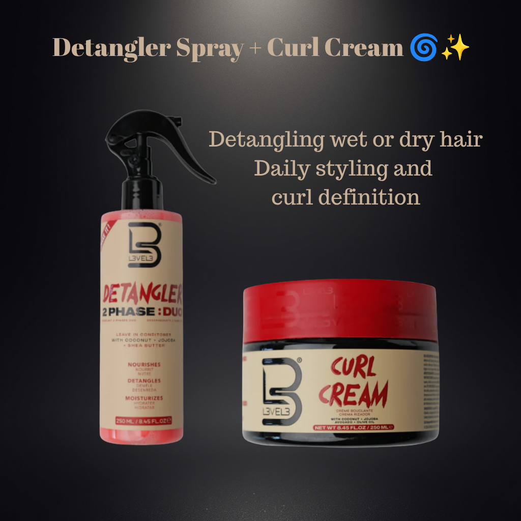 Kit Detangler Spray & Curl Cream
