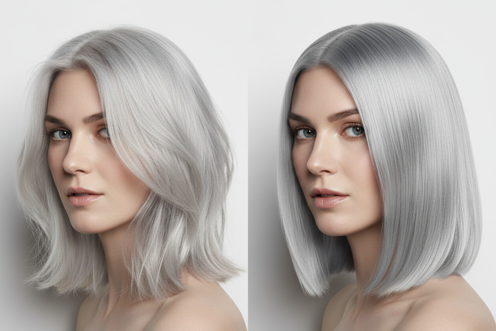 Antes y después - Semi Color Silver